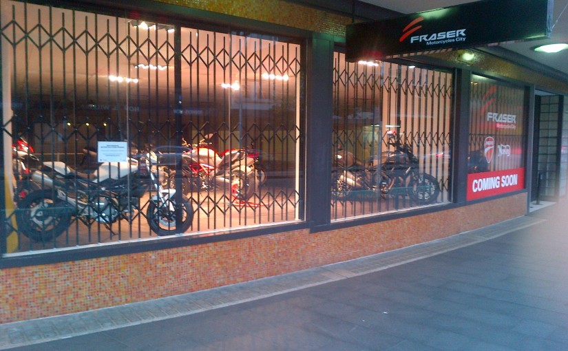 FRASER MOTORCYCLES PROTECTS ITS BIKES WITH CONCERTINA SECURITY DOORS