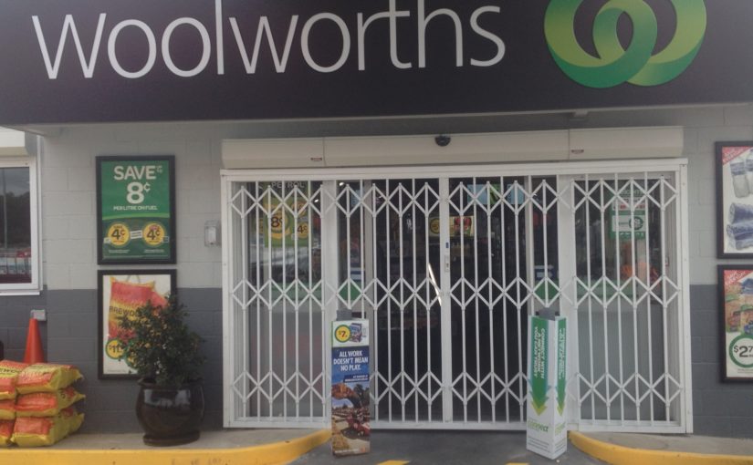 ATDC Installs Security Door at Woolworths in Brisbane
