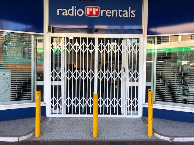 RADIO RENTALS PREFER SECURE SHOPFRONT SECURITY DOORS