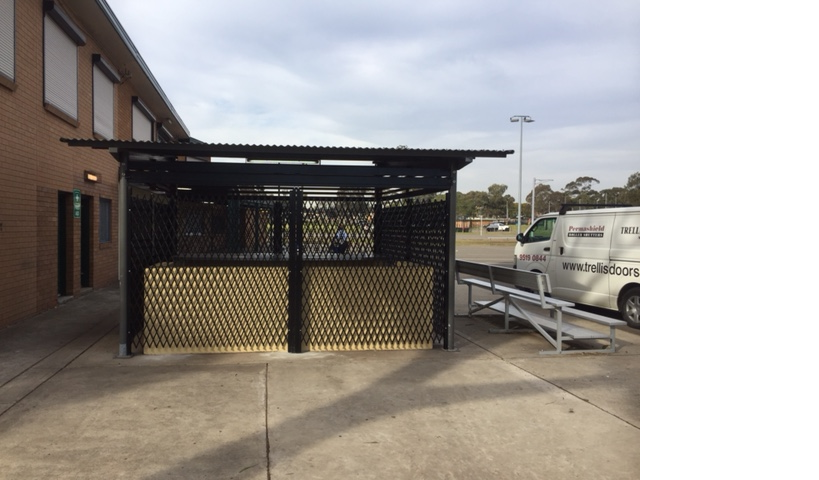 Security shutter for club amenities