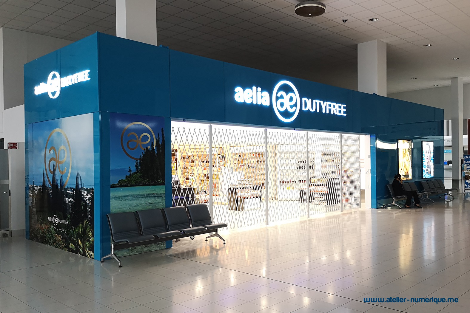 Folding Security Shutters Airport Duty Free
