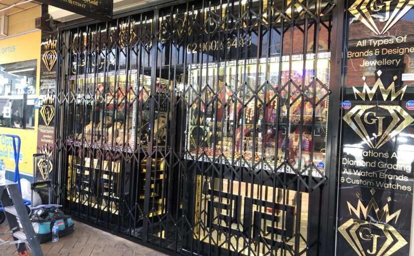 Unique Security Doors and Shutters for Jewellery Stores, Duty Free Stores, Pawnbrokers