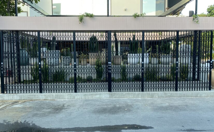 Visually Appealing Commercial Sliding Security Doors
