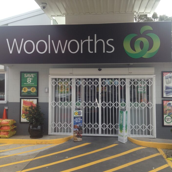 Woolworths security doors