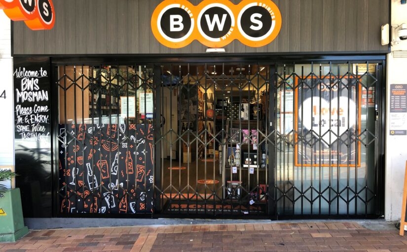 Expandable Security Gates are ideal to secure liquor stores and hotel bottle shops