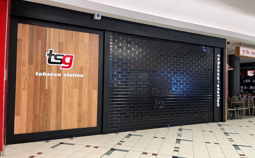 Perforated Roller Shutters for tobacconist in Melbourne