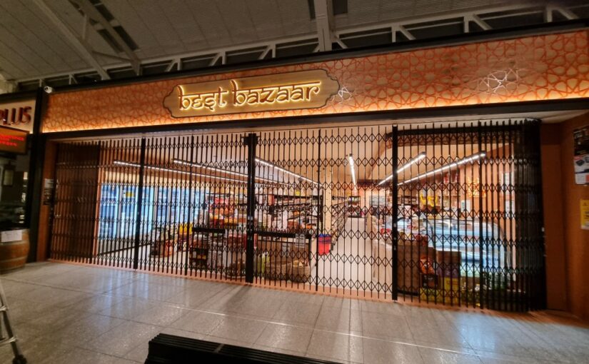 In vogue folding security doors suitable for curved apertures