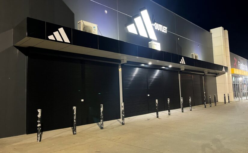 Security Shutters for new Adidas outlet near Melbourne